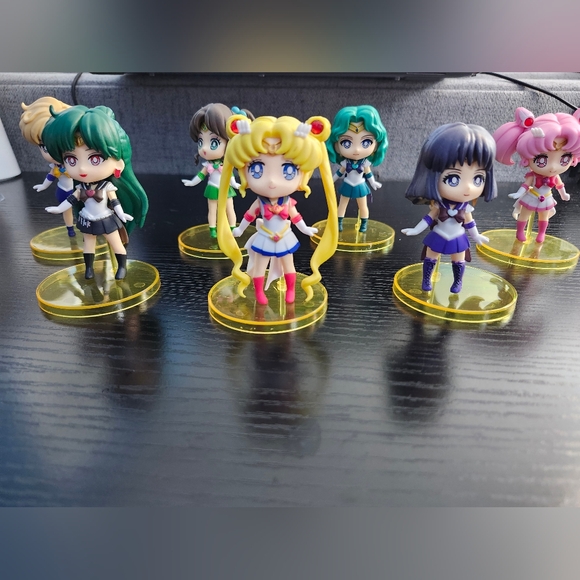 Sailor Moon and Friends Vinyl Chibi Figure Set - Picture 1 of 11